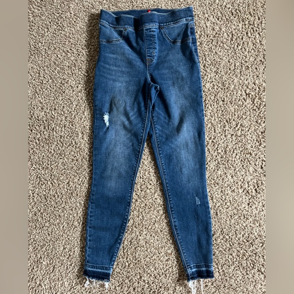 Spanx distressed skinny jeans size Medium Pullon - Picture 5 of 10